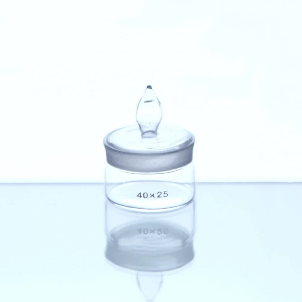 10-90mm Low High Form Glass Sealing  Weighing Dish Sample Bottle Labrotary Glassware Chemical Experiment