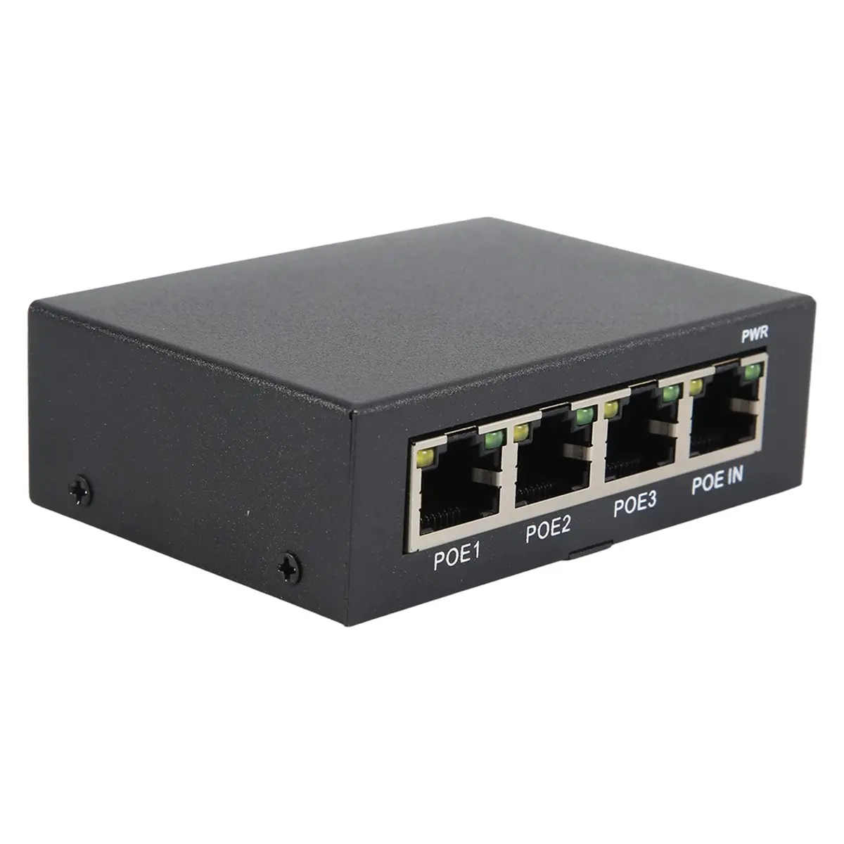 A003 4 Port Gigabit POE Extender 100/1000M Network Switch Extender IEEE802.3Af/At Plug&Play for PoE Switch NVR IP Camera AP