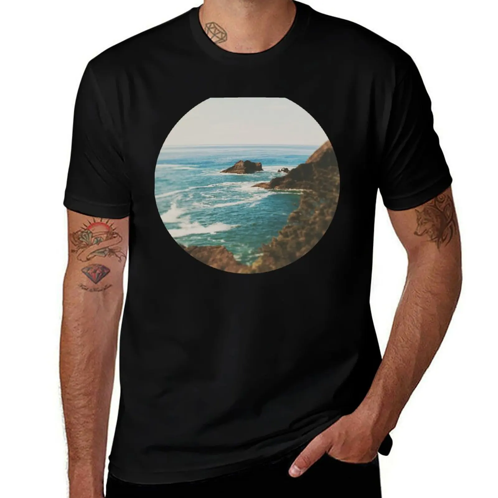 

Oregon Coast T-Shirt t shirts for man graphic vintage t shirts cotton 100% T-Shirt