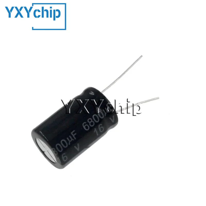 10pcs 6800uF 16V 6800MFD 16WV 16*25mm Aluminum Electrolytic Capacitor Radial