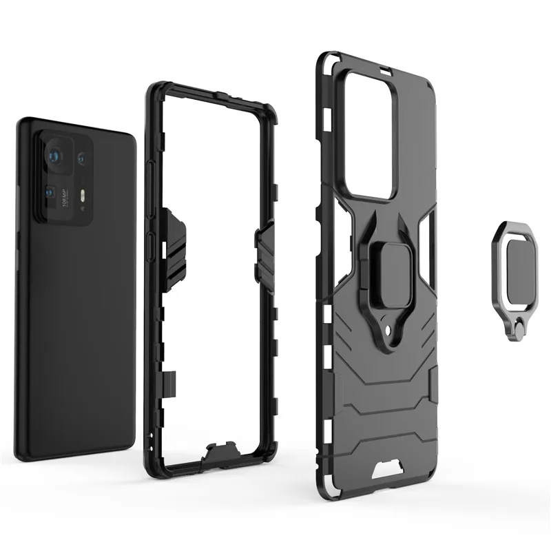 Shockproof Bumper For Xiaomi Mix 4 Case Mix 4 Cover Armor PC TPU Protective Phone Cover Xiaomi Mix 4 Mi 10 10T 11X 11i 11 Lite image 4