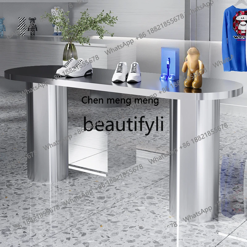 الفولاذ المقاوم للصدأ ناكاجيما Taihuitai متجر الأحذية عرض عرض الجدول متجر الأحذية غرفة المعيشة متجر الملابس عرض الجدول #4