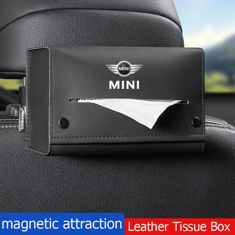 Креативная автомобильная козырек от солнца, магнитная присоска, коробка для салфеток, автомобильная кожаная коробка для салфеток для Mini John Cooper WORKS Countryman R50 R55 R56 R60 Креативная автомобильная козырек от солнца, магнитная присоска, коробка для салфеток, автомобильная кожаная коробка для салфеток для Mini John Cooper WORKS Countryman R50 R55 R56 R60