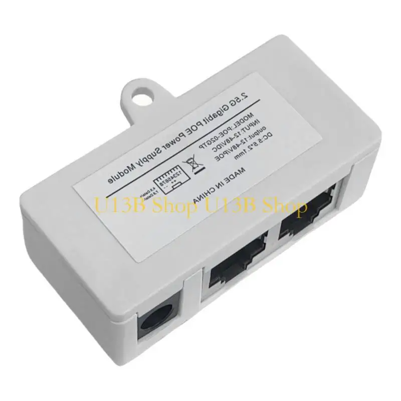 U13B 2.5G PoE Injectors Integrated Power Supply Module 2.5G POE Adapter Support 12-48V