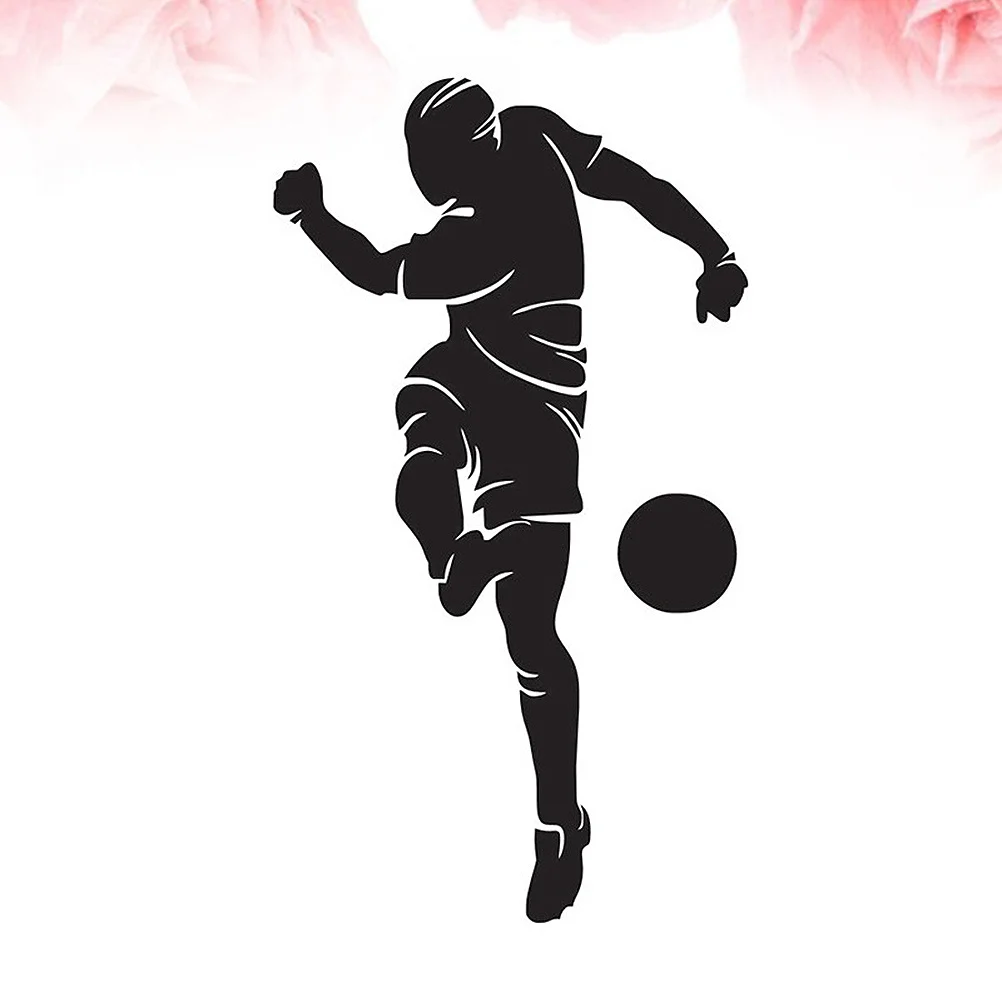 

1pc Football Wall Stickers 3D Self Adhesive Decals For Room Gym Home Decor Easy Remove No Residue Ball Wall Decals