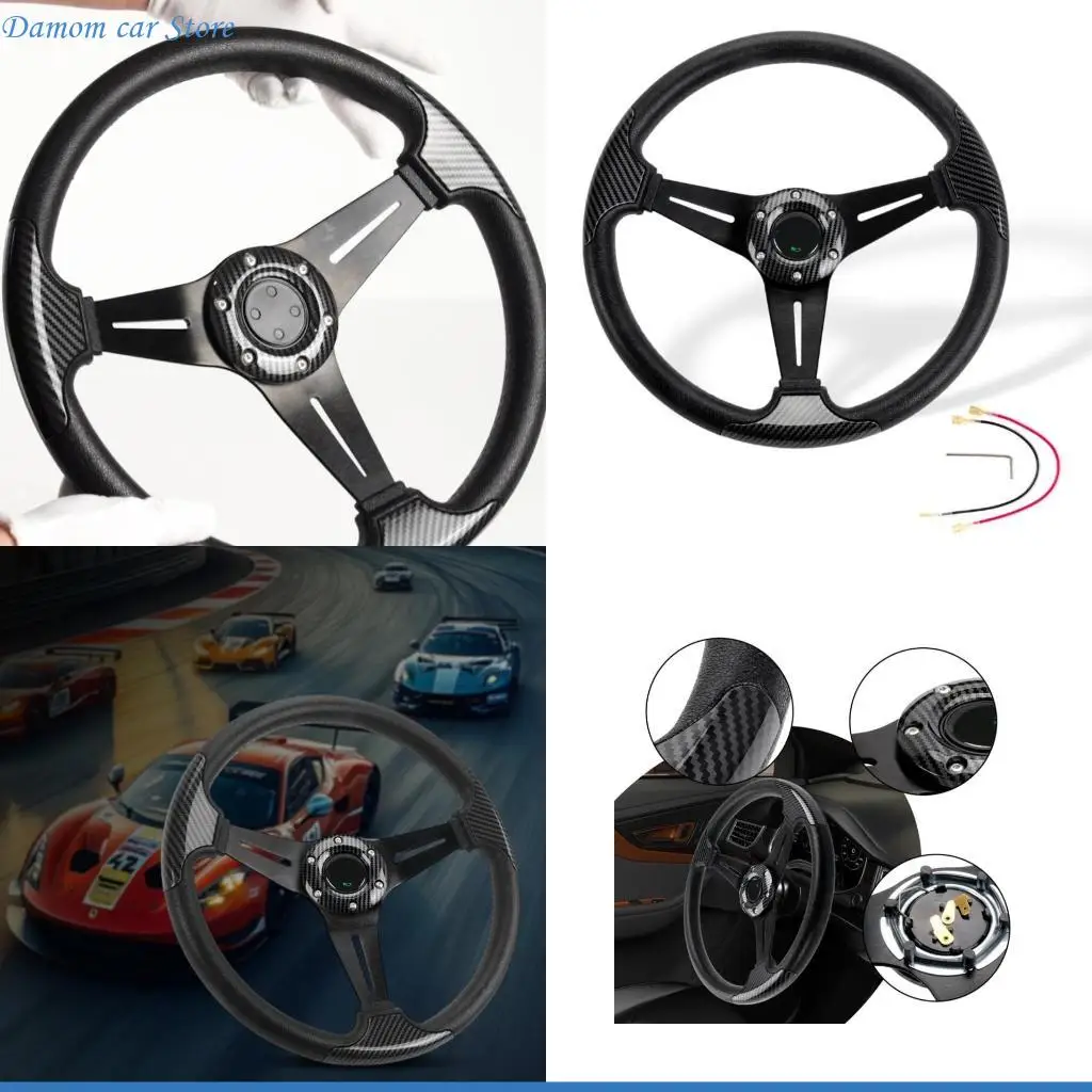 

Гоночный руль A2UC Control с 14-дюймовым карбоновым покрытием, совместимый с автомобилем