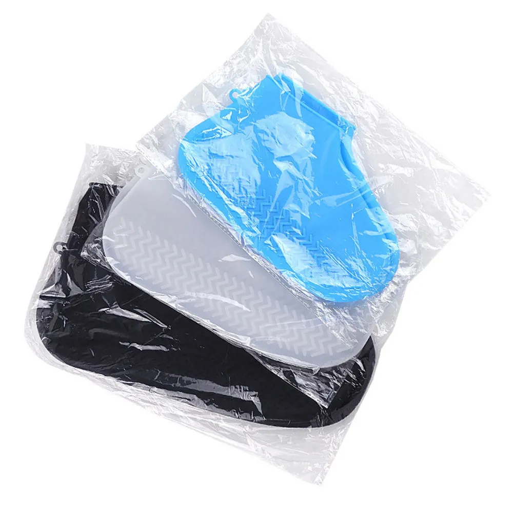 

1Pair Rainproof Overshoes Anti-Slip Shoe Protector Portable for Travel Camping Size S Blue Shoes Cover Shoe Protector