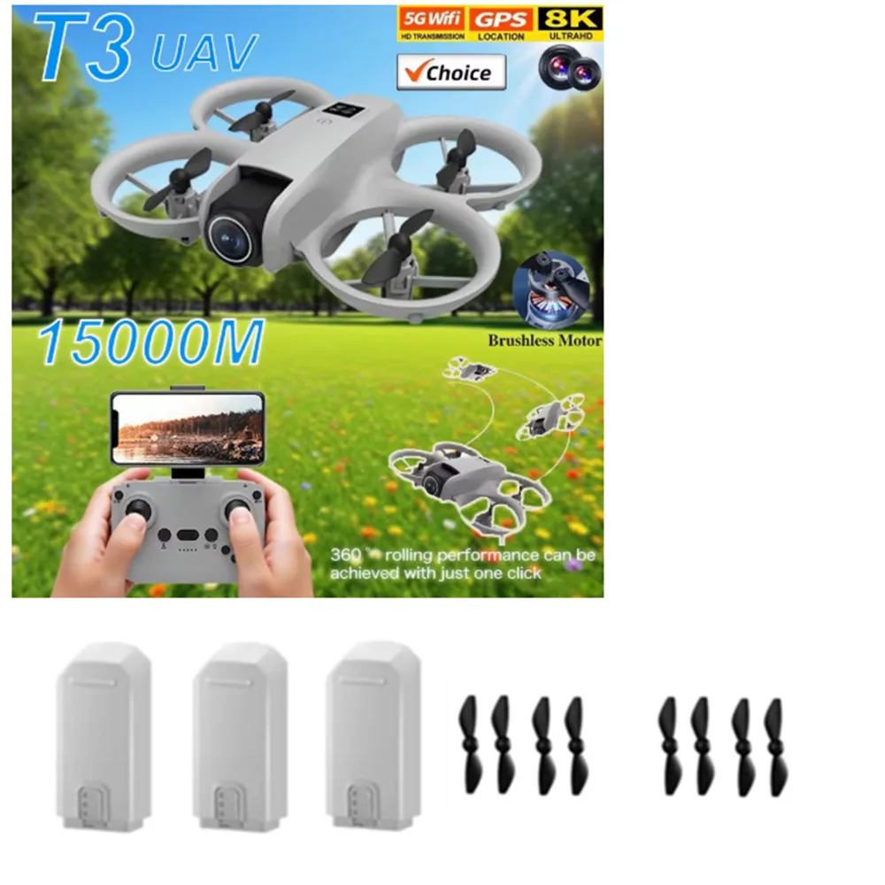 T3 Mini Drone Battery Accessories 3.7V 1800mAh / Propeller Blade / For : T3 Drone Spare Parts