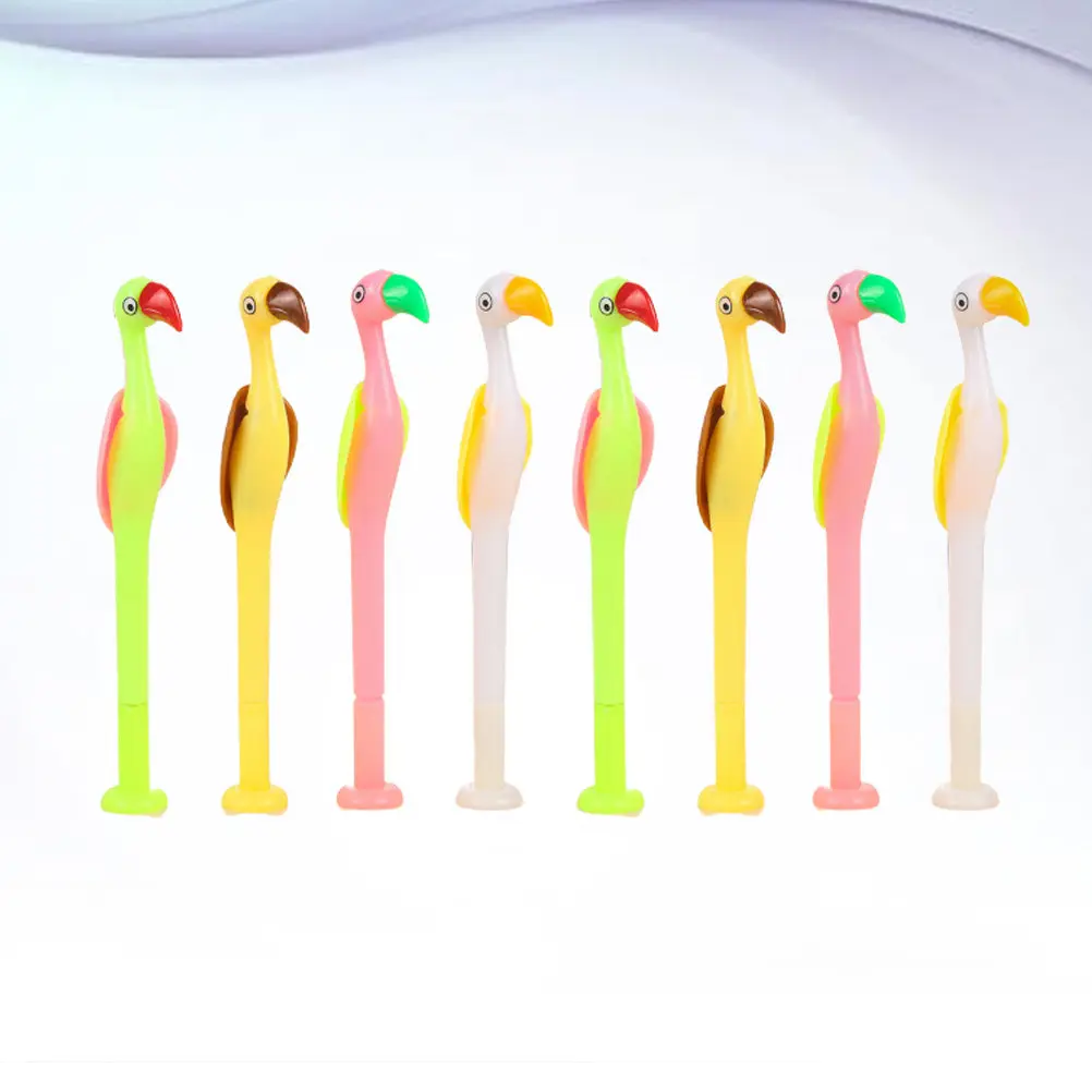 

8Pcs Flamingo Gel Pens Black Ink Fine Tip Creative Smooth Writing Stationery Pens for Students School Study Creative Gel Pen