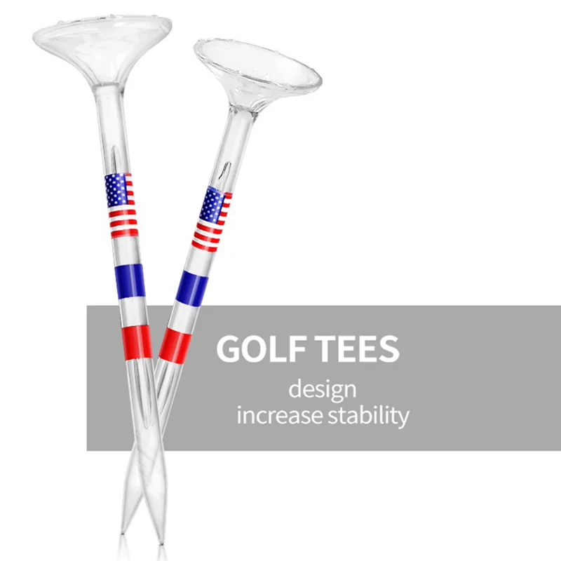 AEF5-Golf Tees، تي شيرتات جولف 3 1/4 بوصة، تي شيرتات جولف بلاستيكية تقلل، تي شيرتات جولف كبيرة مع كوب كبير وإكسسوارات الجولف للرجال 50 عبوة