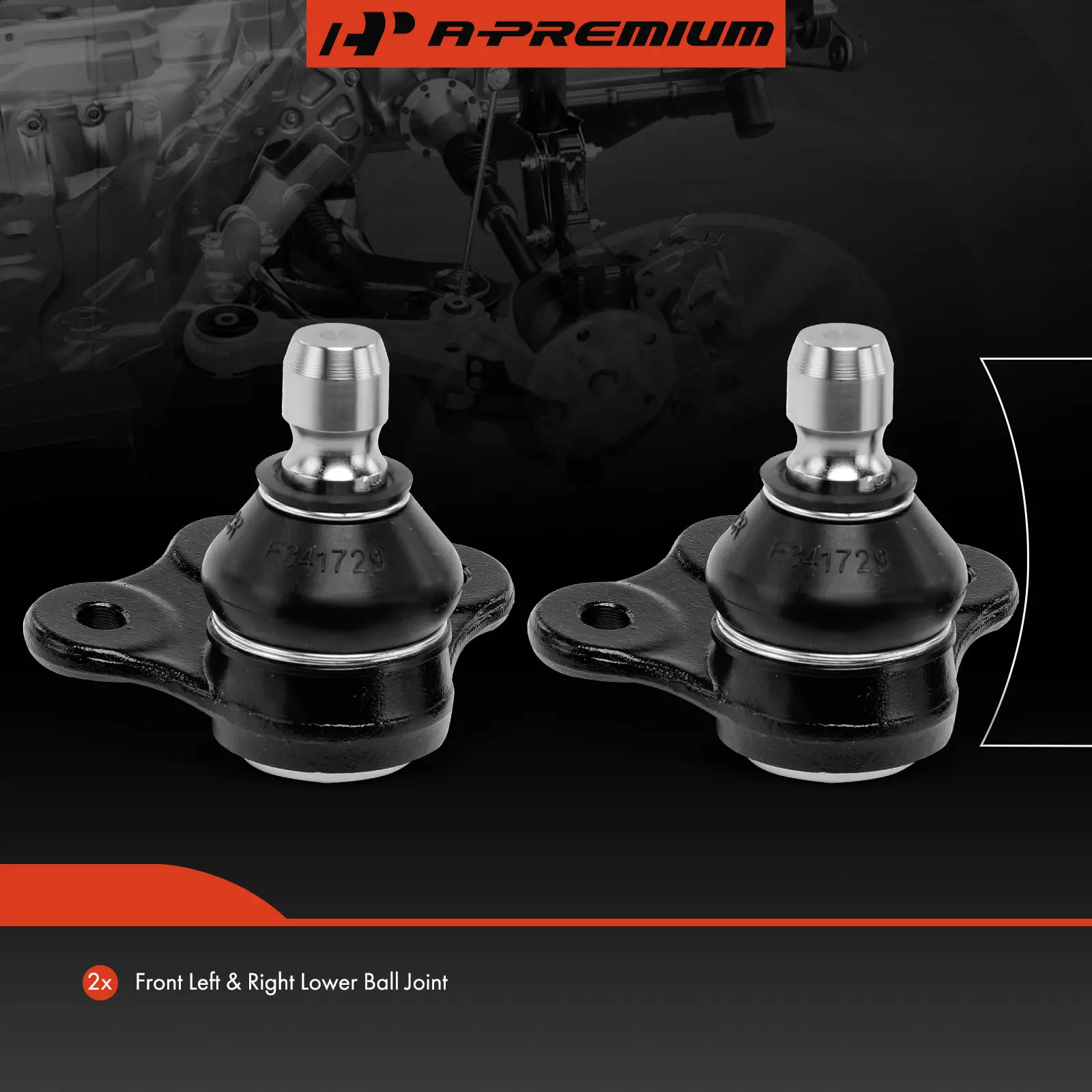 A-Premium 2x Front Lower Ball Joint for Saturn Astra 2008-2009 Cadillac Catera 1997-2001