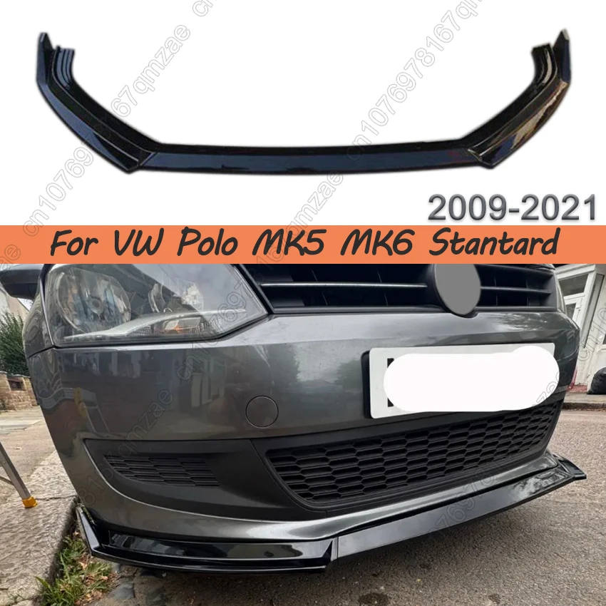 

Front Bumper Splitter Diffuser Tuning UV Coat Spoiler For VW Polo MK5 MK6 TSI MPI TDI Pre‑Facelift Stantard 2009-2021 Body Kits