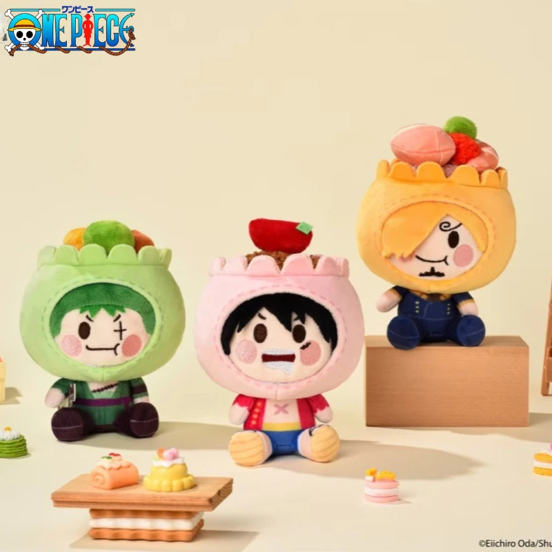 

One Piece Luffy Original Xiaolongbao Fried Bun with Milk Yellow Cute Bun Style Gourmet Kawaii Toy Cartoon Characters Present