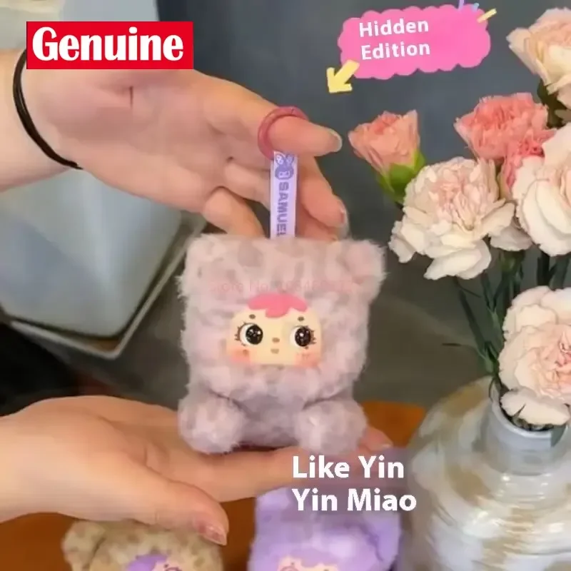 100% 정품 Xingbangyuan Sanxiaomao 사무엘 야옹 사랑스러운 순간 플러시 블라인드 박스 인형 장난감 선물 어린이 생일 크리스마스 선물