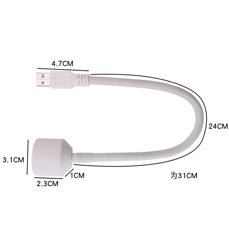 1 Pc Mini Nail Dryer UV LED Lamp Foldable USB Light for Nail Gel Polish Drying Glue Bendable Baking Dryer Nail Manicure Tools