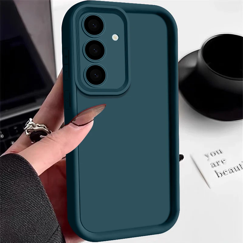 Weiche TPU-Hülle für Samsung Galaxy A56 A55 A54 A53 A35 A15 A16 A25 5G S24 S26 S25 Ultra S23 FE Candy Color Silikon-Handyhülle