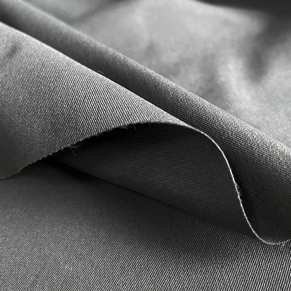 

Deep Cement Grey Twill Wrinkle Resistant Suit Fabric Coat Clothing Designer Wholesale Cloth for Diy Sewing By Meter Material
