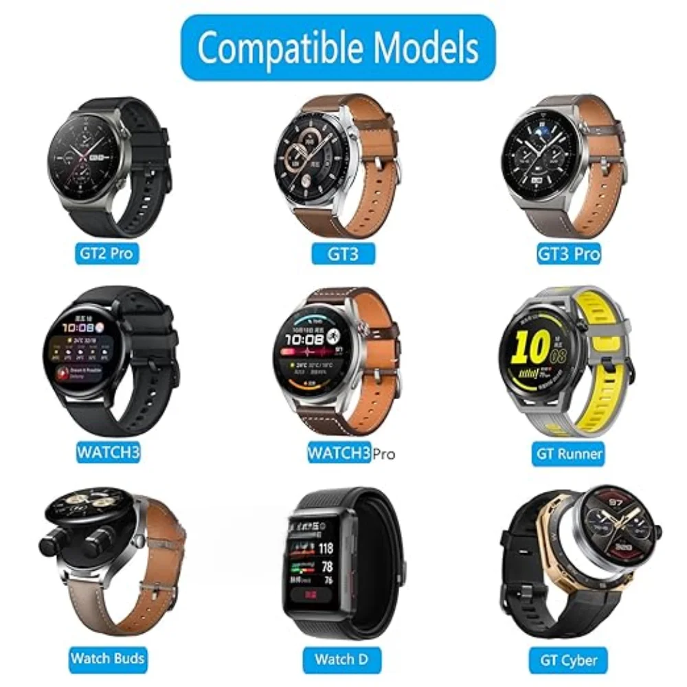 لساعة هواوي Ultimate/GT 4/4 Pro/3/3 Pro/GT3/GT3 Pro/GT2 Pro/GT Cyber/Buds USB شاحن ساعة ذكية شاحن بديل