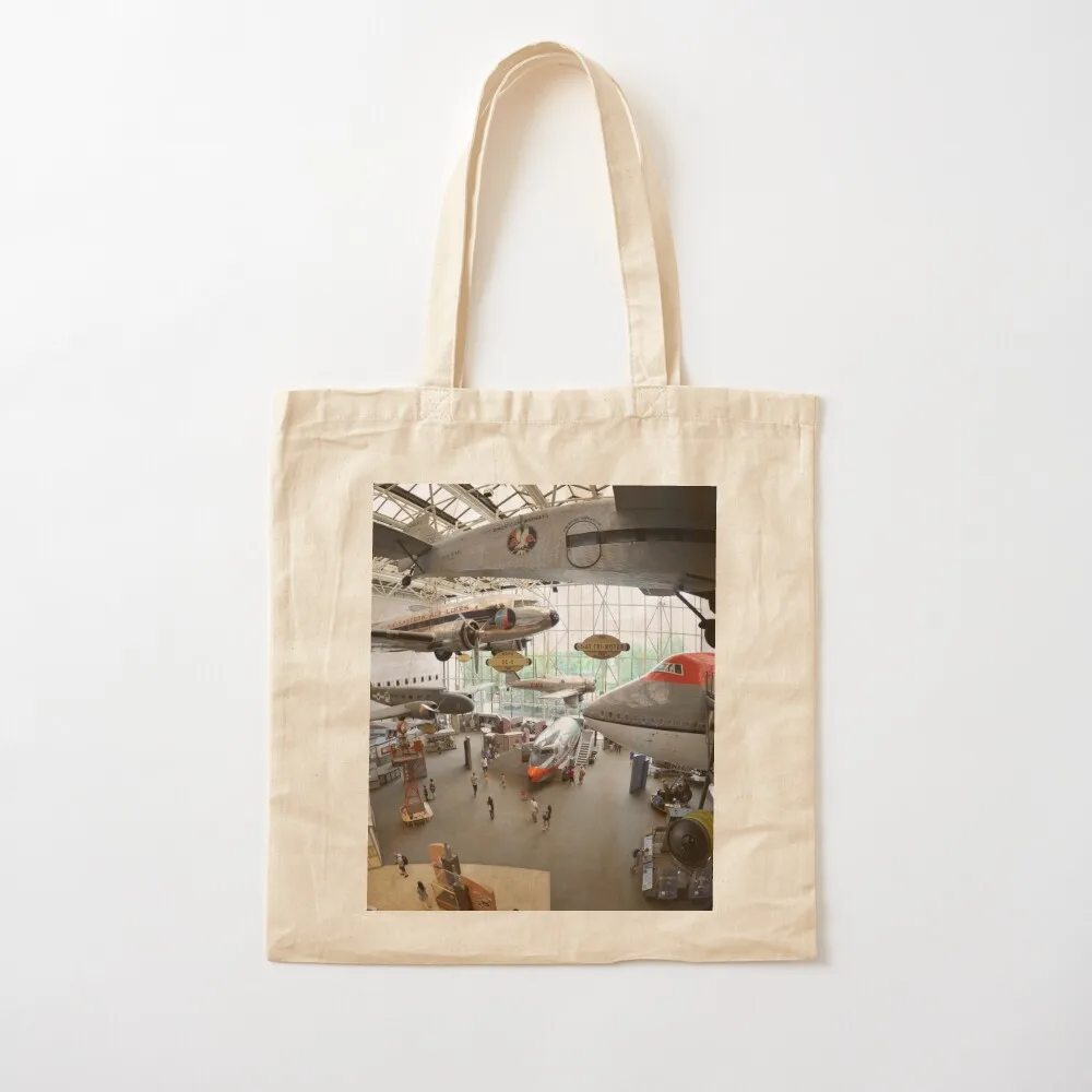 Smithsonian Air and Space Museum in Fisheye 2 Tote Bag Women's shopper Women's bag handbag Candy bags Canvas Tote Bag