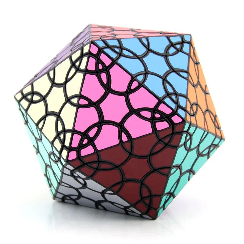 VeryPuzzle Icosahedral Clover Cube Black Body High Difficulty Shaped Cube Children's Puzzle Toys