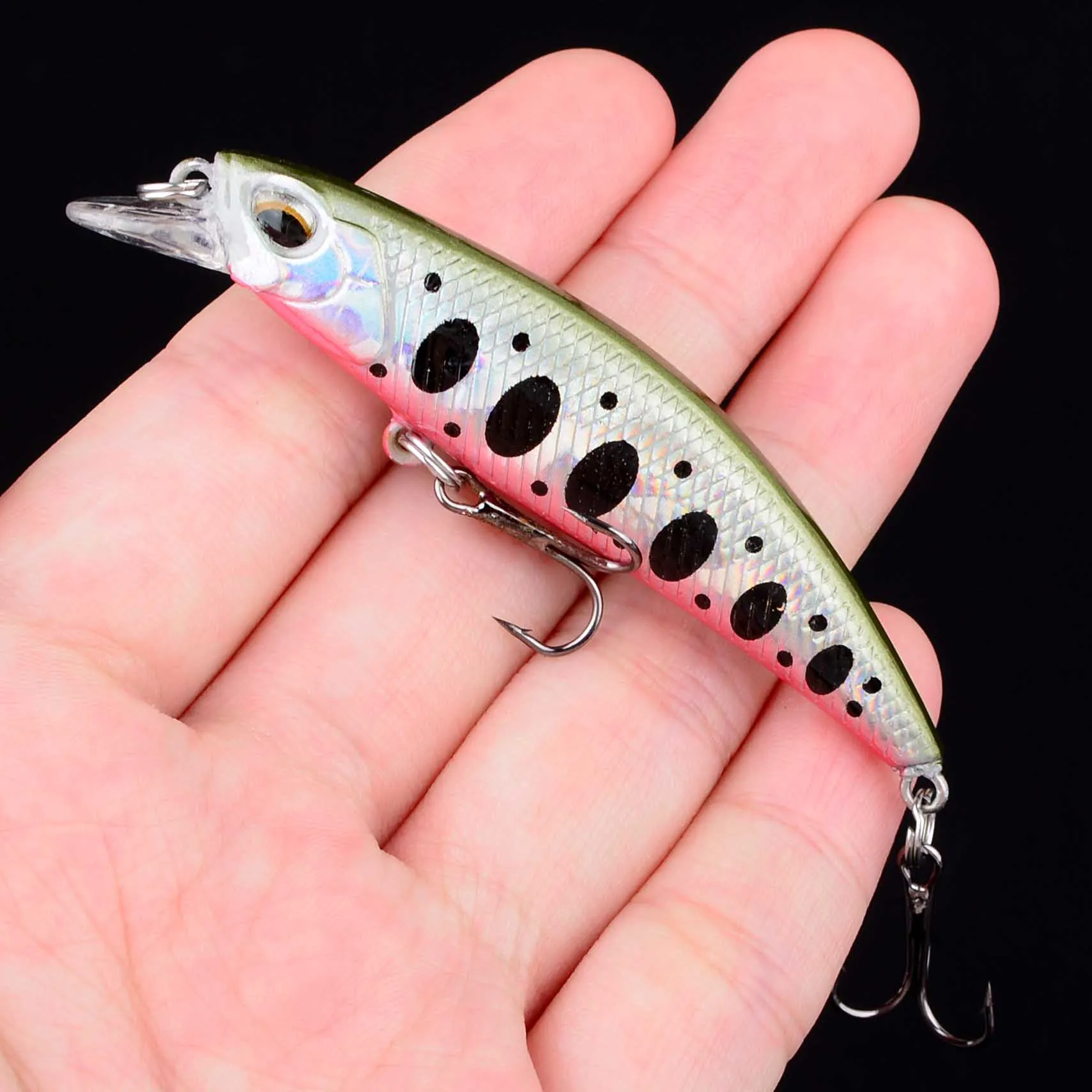 Minnow Wobbler Crankbait 3D Eyes – Señuelo duro para lubina - imagen 3
