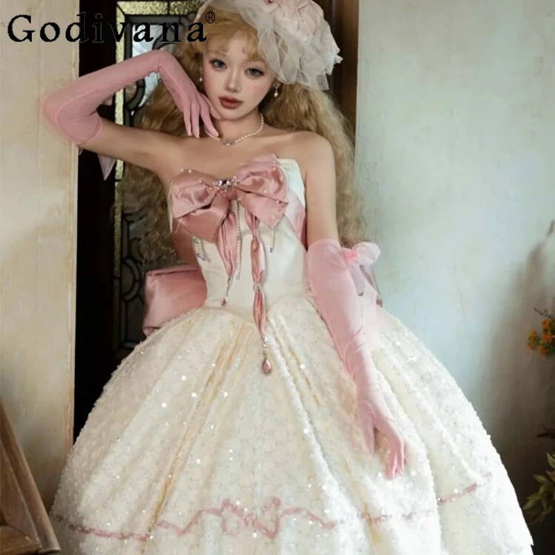 

Summer Lolita Evening Party Dress Female Student Day Princess Banquet Dress Women's Bar Mitzvah Graduation Art Exam Dress
