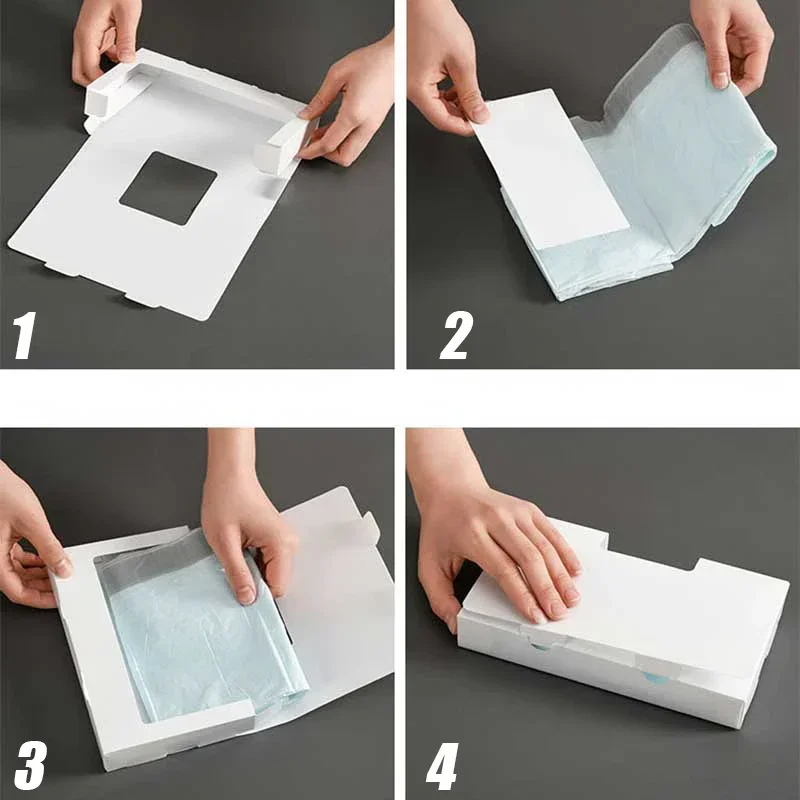 Creative Plastic Bag Storage Box Drawer Organizer Garbage Bag Dispenser For Kitchen Bathroom Wall Hanging Storage Container Boxs