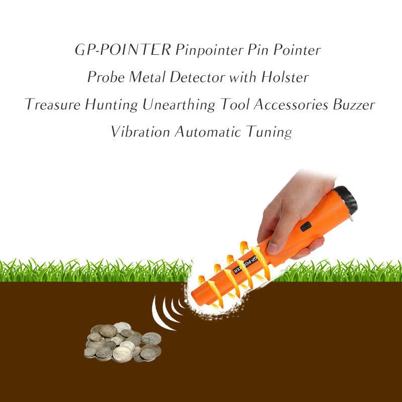 GP-Pointer S ตําแหน่ง Rod การตรวจจับใต้ดินความปลอดภัยเครื่องตรวจจับทางโบราณคดีเครื่องตรวจจับโลหะมือถือที่มีความไวสูง