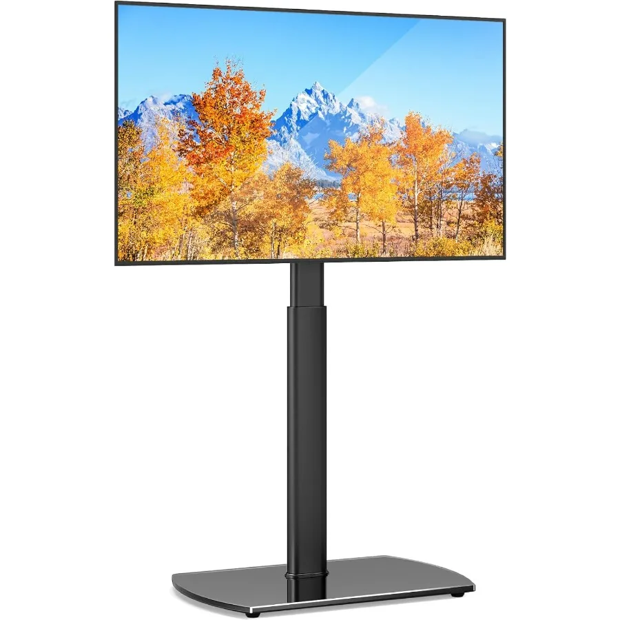 حامل تلفزيون عالمي مع حامل لأجهزة تلفزيون LCD LED OLED مقاس 2770 بوصة، ارتفاع دوار قابل للتعديل، حامل تلفاز طويل القامة، تصميم موفر للمساحة f #1