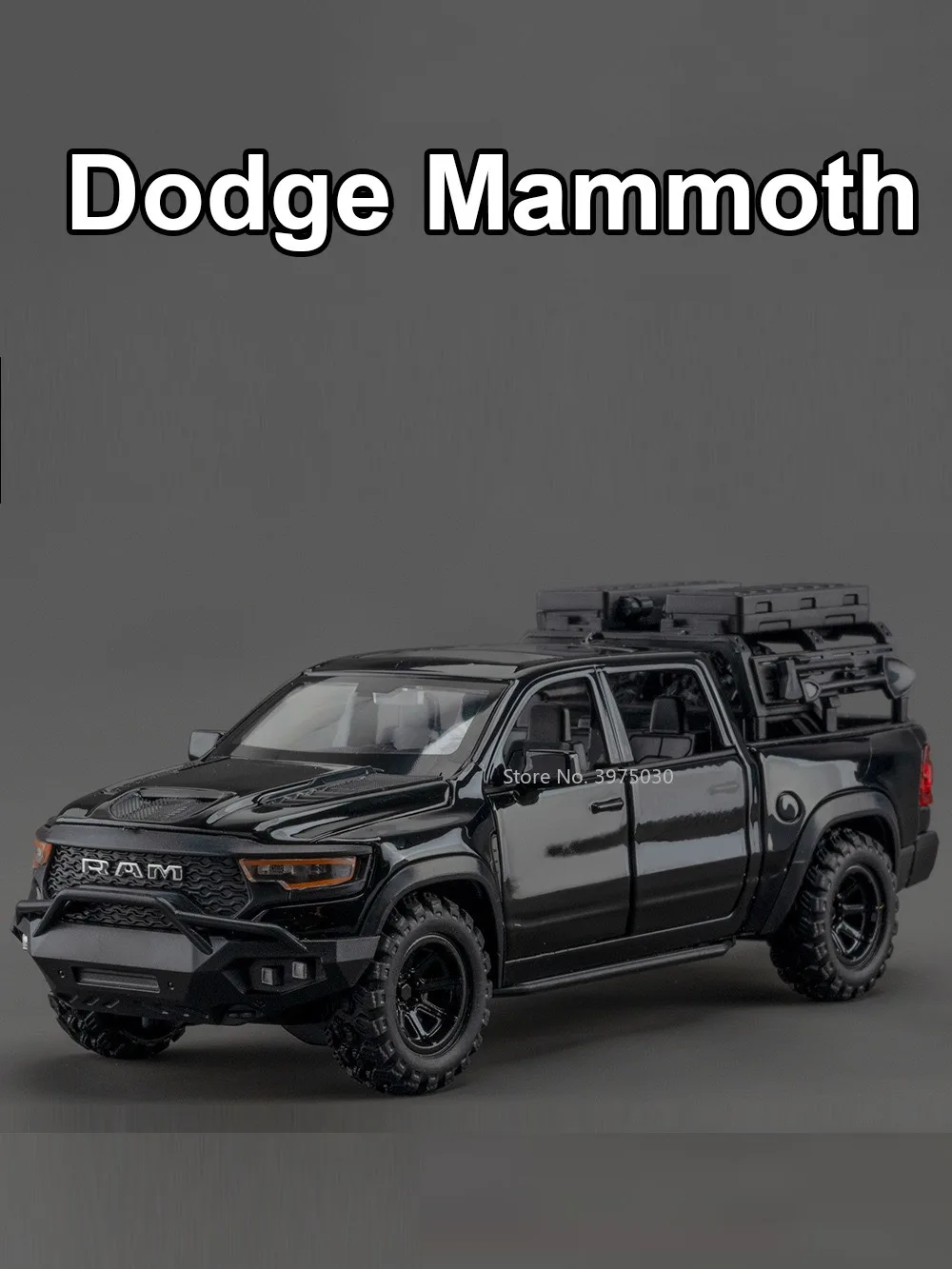 

Модель игрушечного автомобиля Dodge Мамонт 1/32, поднятая под давлением модель автомобиля с задним колесом, со звуком заднего хода и искусственными игрушками, модели автомобилей, подарок для мальчиков