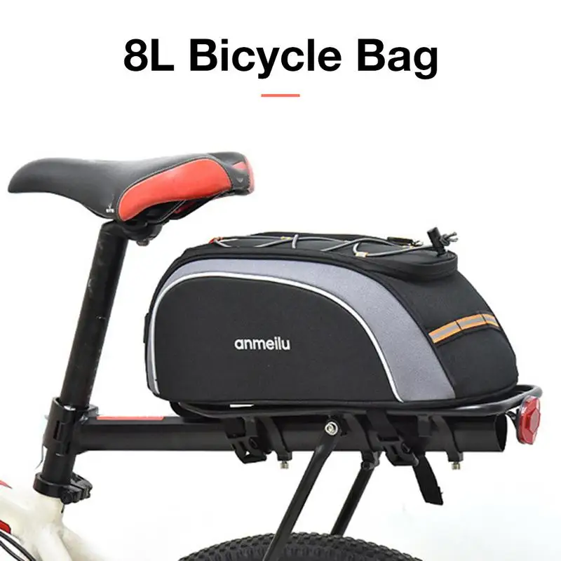 8L bicycle rear seat bag Mountain Bikes Camel Bags Waterproof Large Capacity Cycling Storage Pouch MTB Road Bicycle Carry Bag