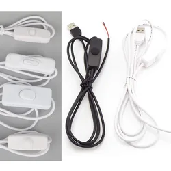 DIY 5V USB Cable Male Jack 2Pin 2 Wire Power Charge Cable Cord Wire With Switch USB 2.0 male 2 Pin Cable for LED strip