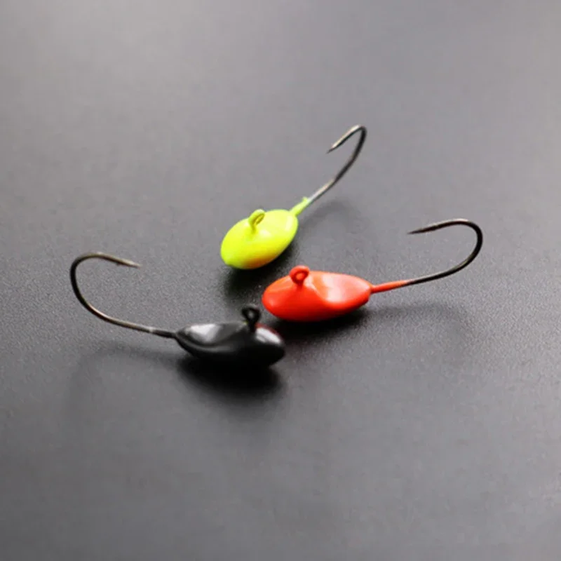 5szt Haczyki wędkarskie z główką jigową 0.5g 0.7g 1.1g Mini ołowiana główka jigowa Ice Bass Carp Fishing Jig Miękka przynęta Zimowe akcesoria