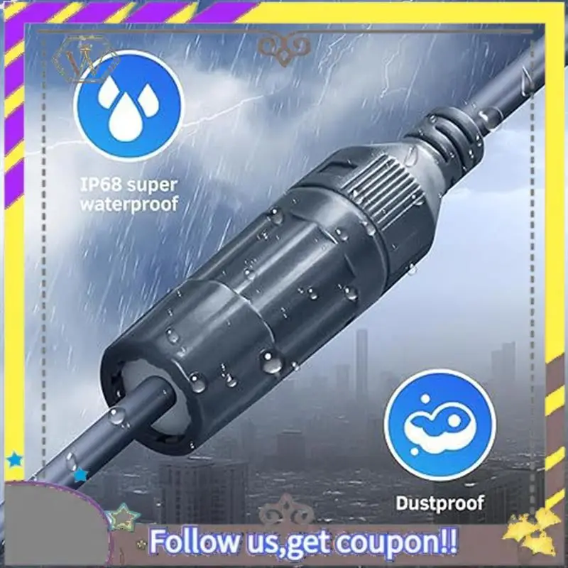 Enchufe AU33-SPX a cable impermeable RJ45 26AWG V2 línea de conmutación de red impermeable IP68