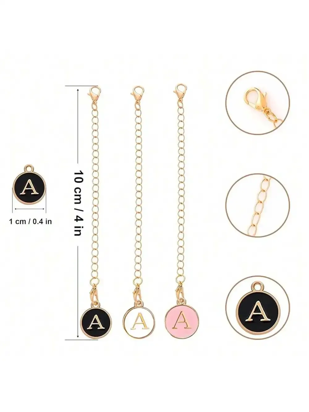 4Pcs Designed for Stanley Cup Accessories 30&40 Oz, 2Pcs Silicone Straw Cover, Initial Name ID Letter Handle Charm