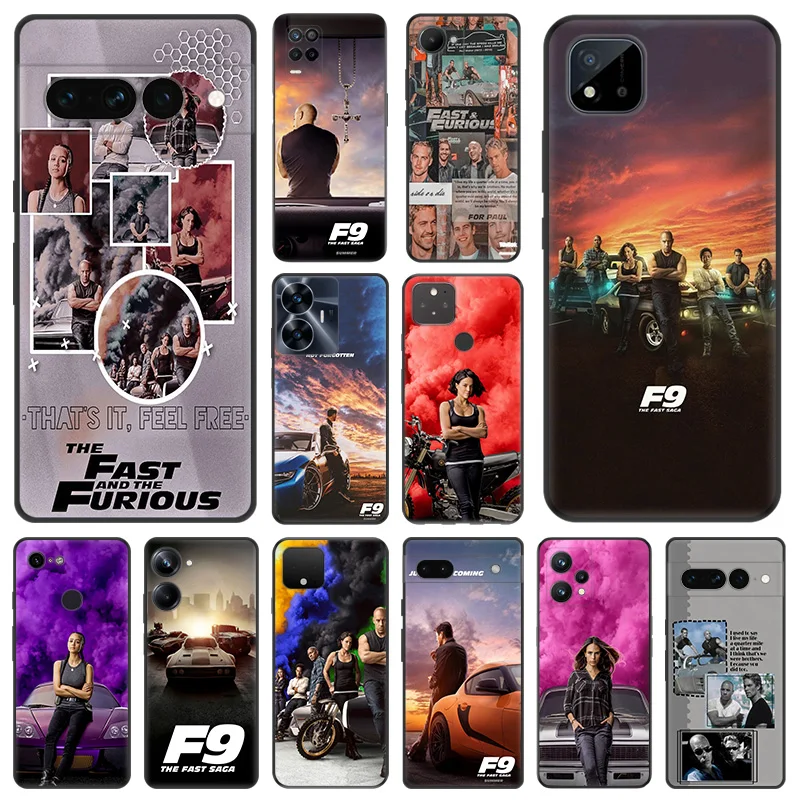 Matte Phone Case for Pixel 8 8a 7 7a 6 6a Moto Edge 20 30 40 Pro OneFusion G200 Fast Furious 9 Soft Black Cover