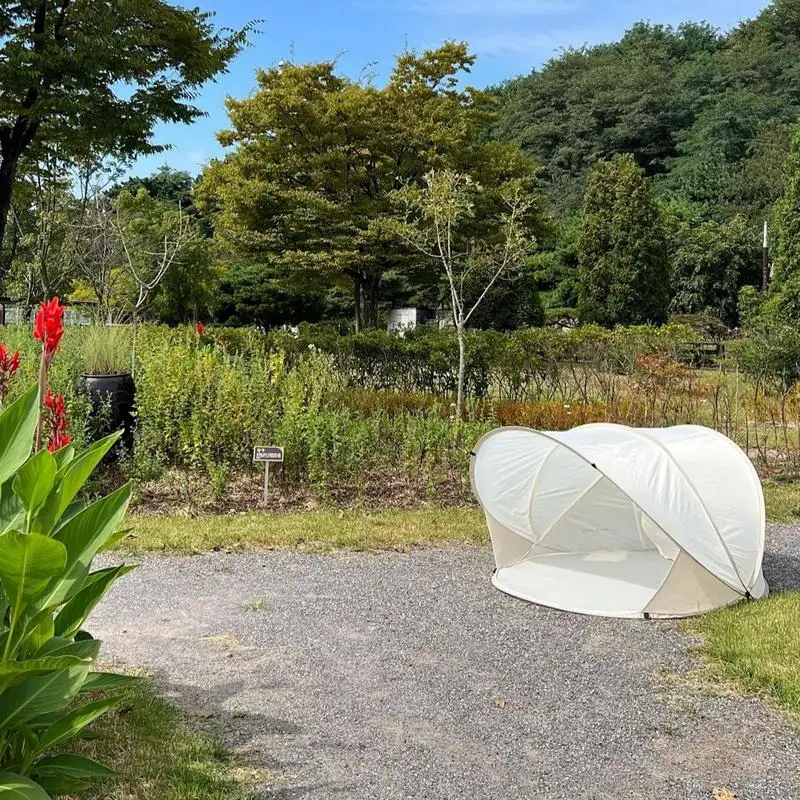 Beach Shade Canopy Lightweight Beach Shade Tent With UPF 50+ UV Protection Beach Accessories Easy Setup Portable Sun Shelter