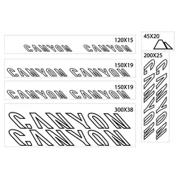 Bicycle Frame Decals for Canyon Vinyl Carved Craft MTB Road Cycling Mountain Bike Stickers Sunscreen Antifade