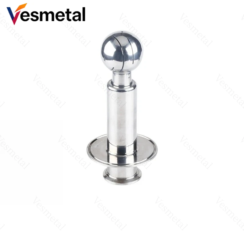 

304/316 SS Rotating CIP Spray Ball, Tri Clamp Sanitary Cleaning Ball, Compatible with Clover Spray Ball for Distillation Tank