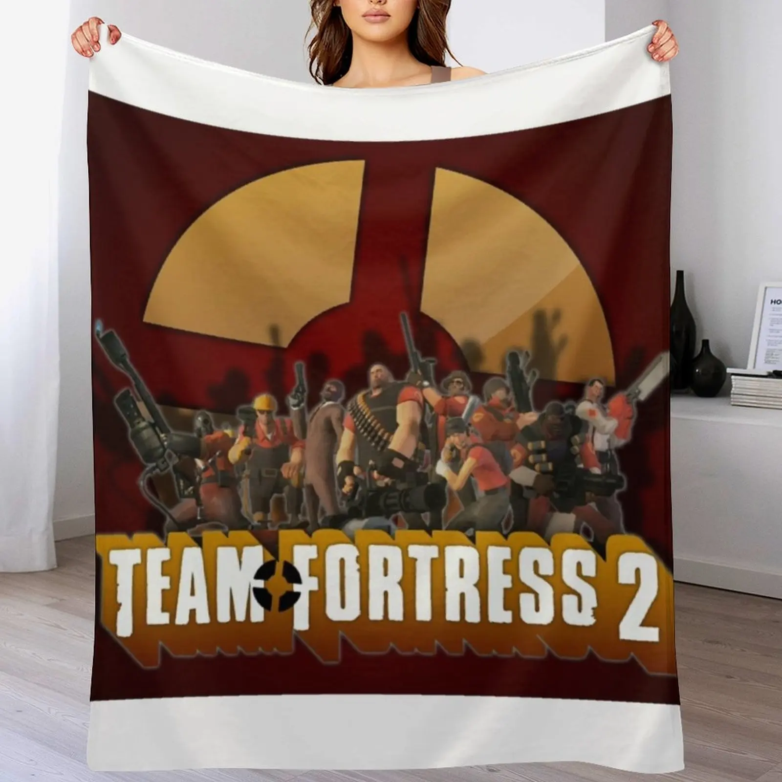 Team Fortress 2 Video Gaming Poster Throw Blanket