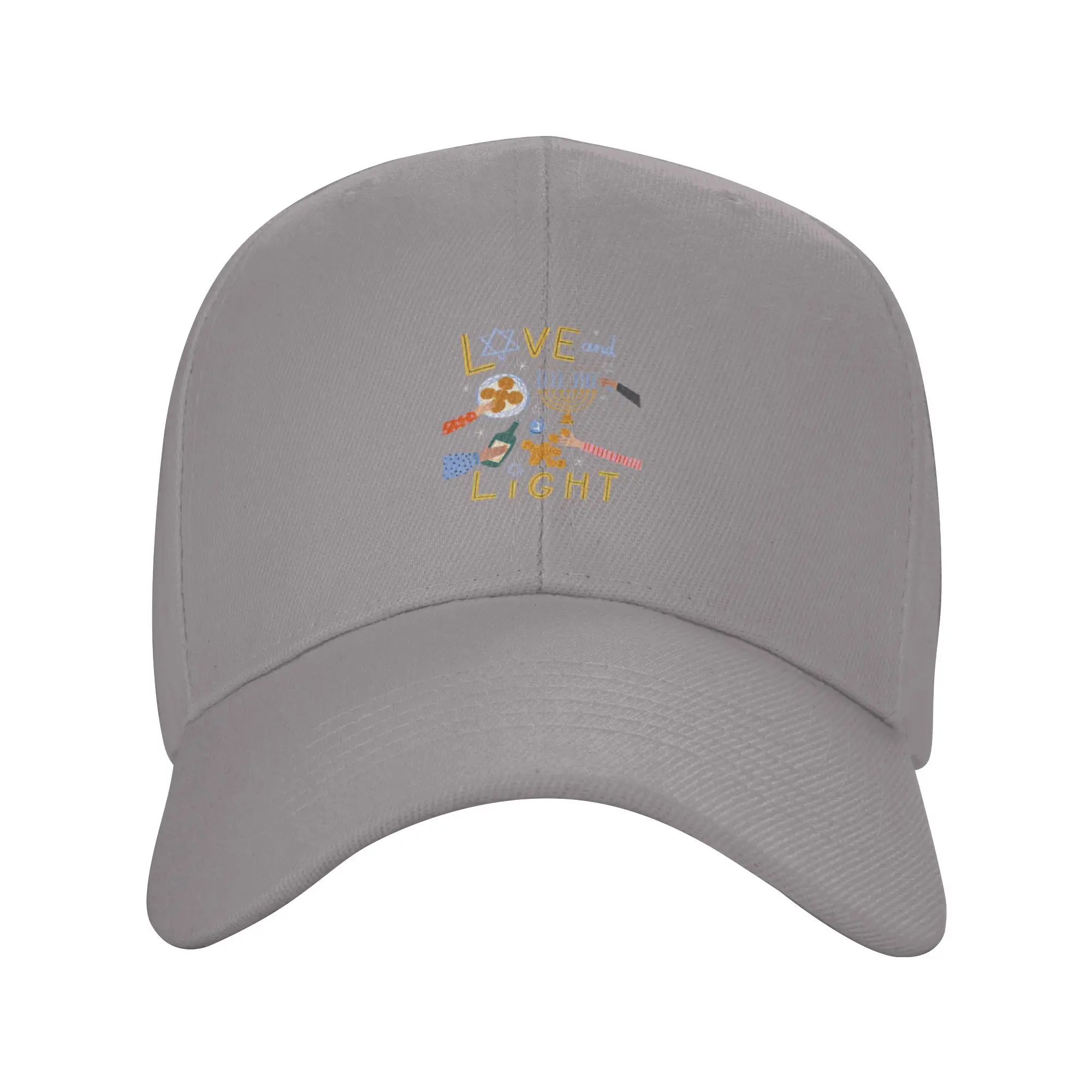 Hot Sale Love And Light Happy Hanukkah Festival Of Lights Vibes Baseball Cap  Cool Caps For Men  Off-Road Travel Caps For Men