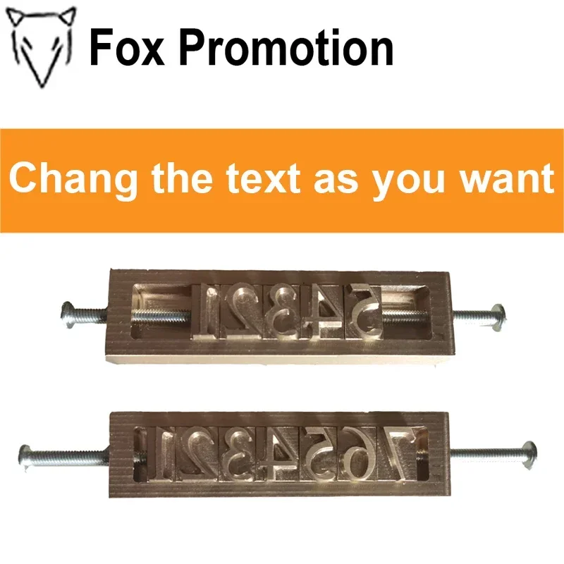 قالب حديد مخصص للطوابع النحاسية الساخنة بنفسك، قالب تسخين شخصي على الخشب والجلد هدية الدوري DIY #1