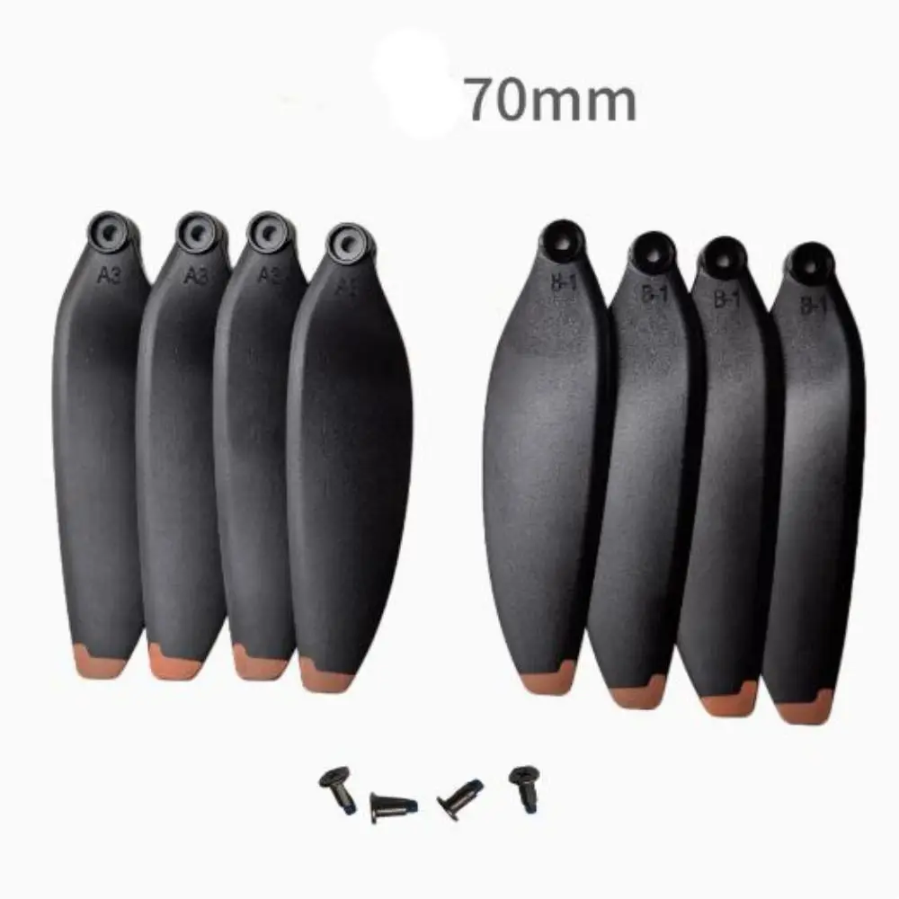 Universal Folding Propeller Blades 64mm/70mm Plastic Remote Control Drone Parts Black Quadcopter Spare Blade
