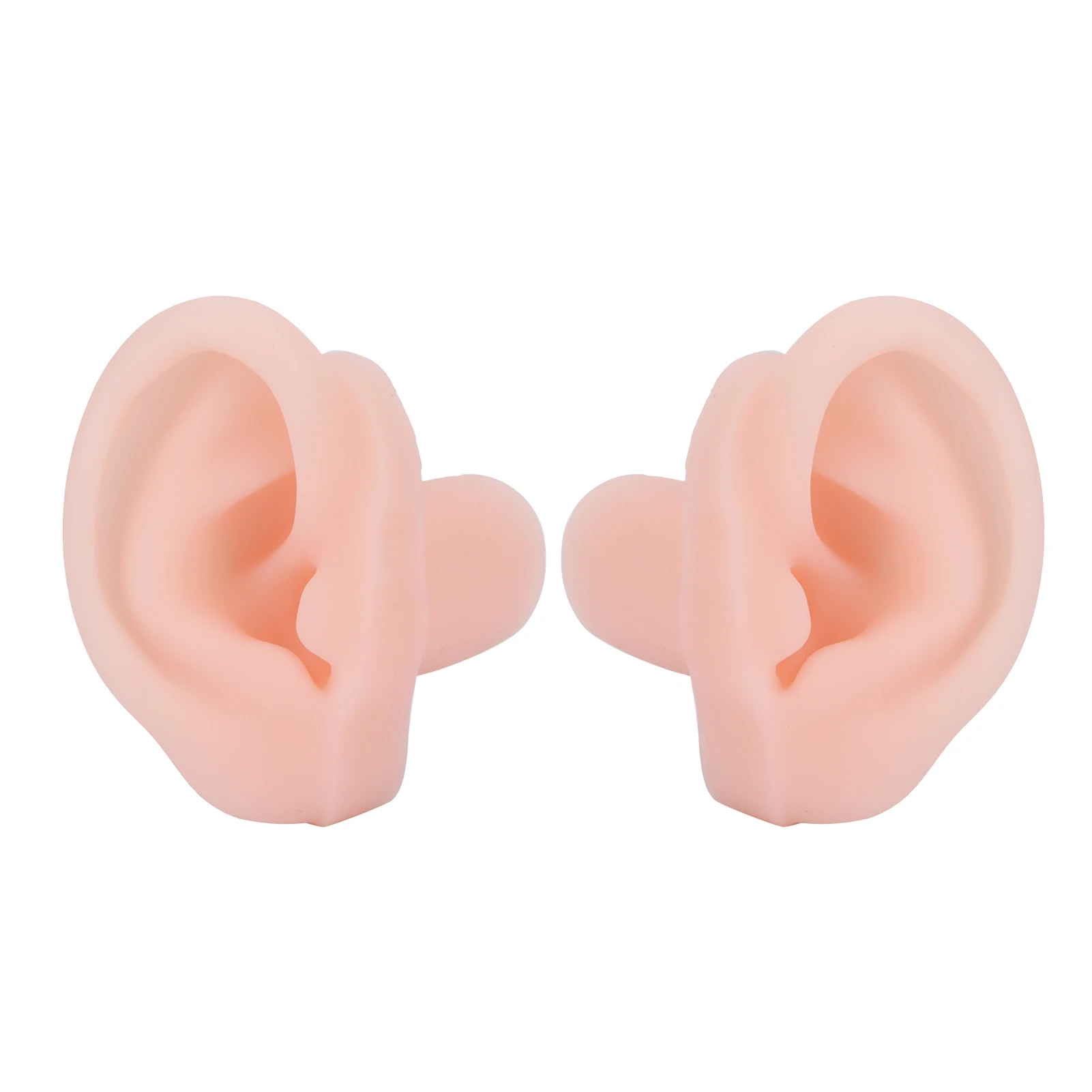 Tattoo Model Silicone Ear Model 1 Pair Silicone Simulated Ear Model Flexible Soft Ear Model Learning Practice Ear Model