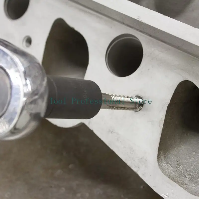 57QF 8 Pieces Steel Tap Driver Set  for 1/4inch 3/8inch Drive Manual Thread Work in Machinery Repair, Equipment Assembly, and