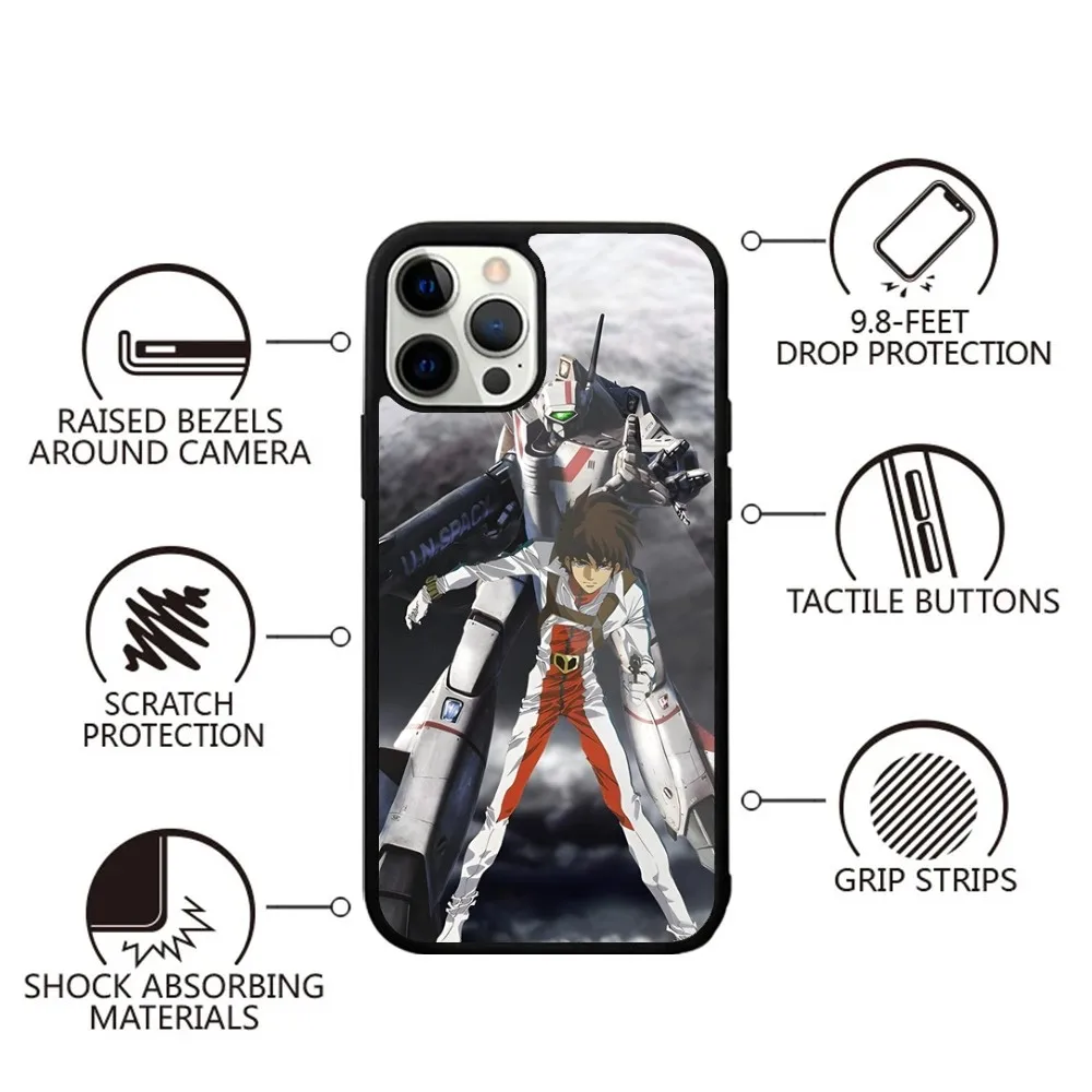 R-Robotech Macross   Phone Case Strong Magnetic For IPhone 15,14,13,Pro,Max,Plus,11,12,Mini For Magsafe Wireless Charging