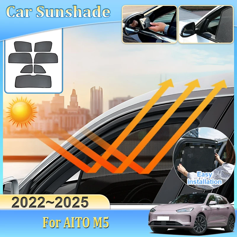 

Для AITO M5 2024 2022 2023 2025 сетчатый солнцезащитный козырек автомобильный магнитный солнцезащитный козырек с защитой от ультрафиолета, инструменты, солнцезащитный козырек, автоаксессуары