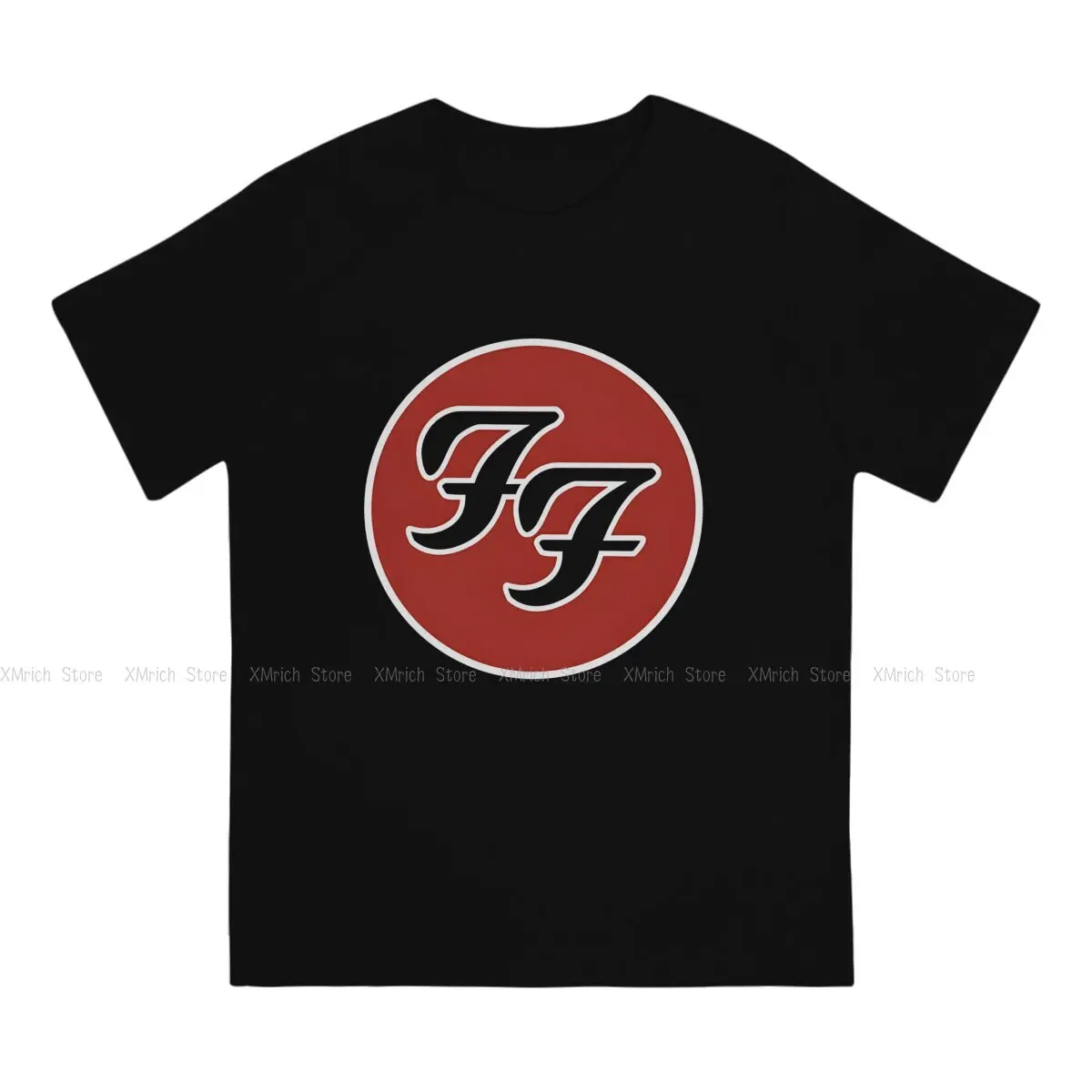 F-Foo Band Fighters Creative TShirt for Men Cool Music Round Collar Pure Cotton T Shirt Hip Hop Gift Clothes OutdoorWear