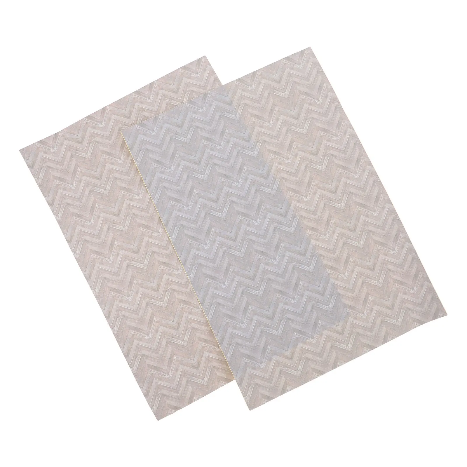 

2Pcs Miniature Flooring Stickers Peel Stick Self Adhesive Realistic Wood Tile Texture Decorative Floor Tiles for Mini House