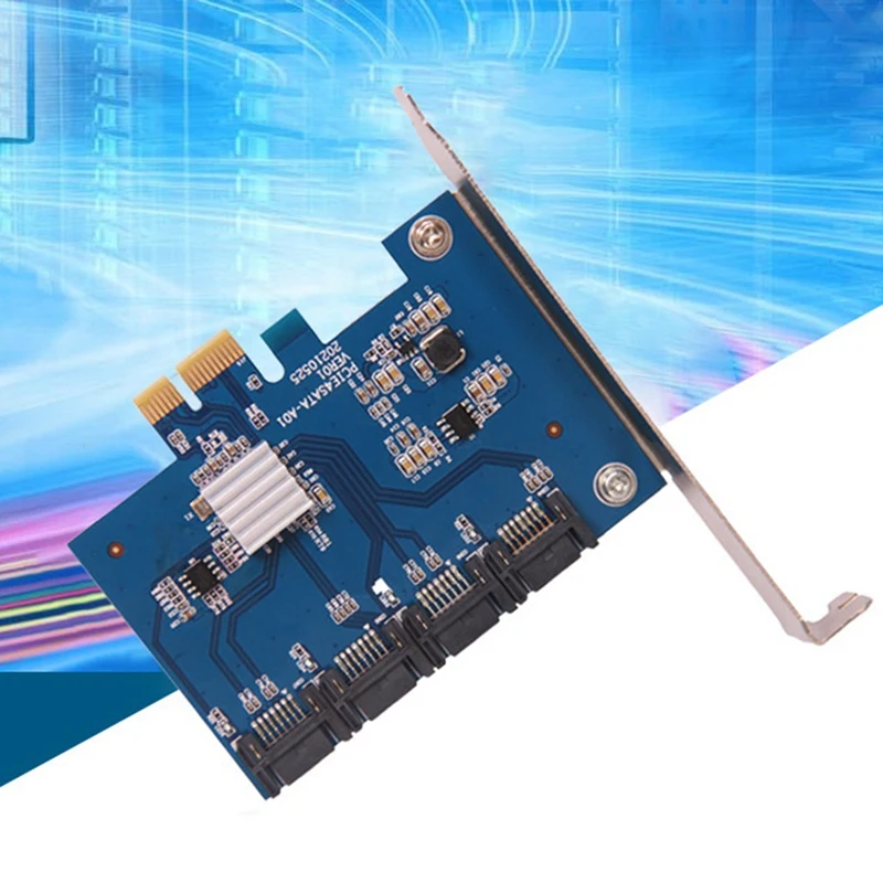 PCIE to SATA 3.0 확장 카드, PCIE SATA 컨트롤러 어댑터, 4 포트, IPFS SATA 하드 디스크 어댑터 카드